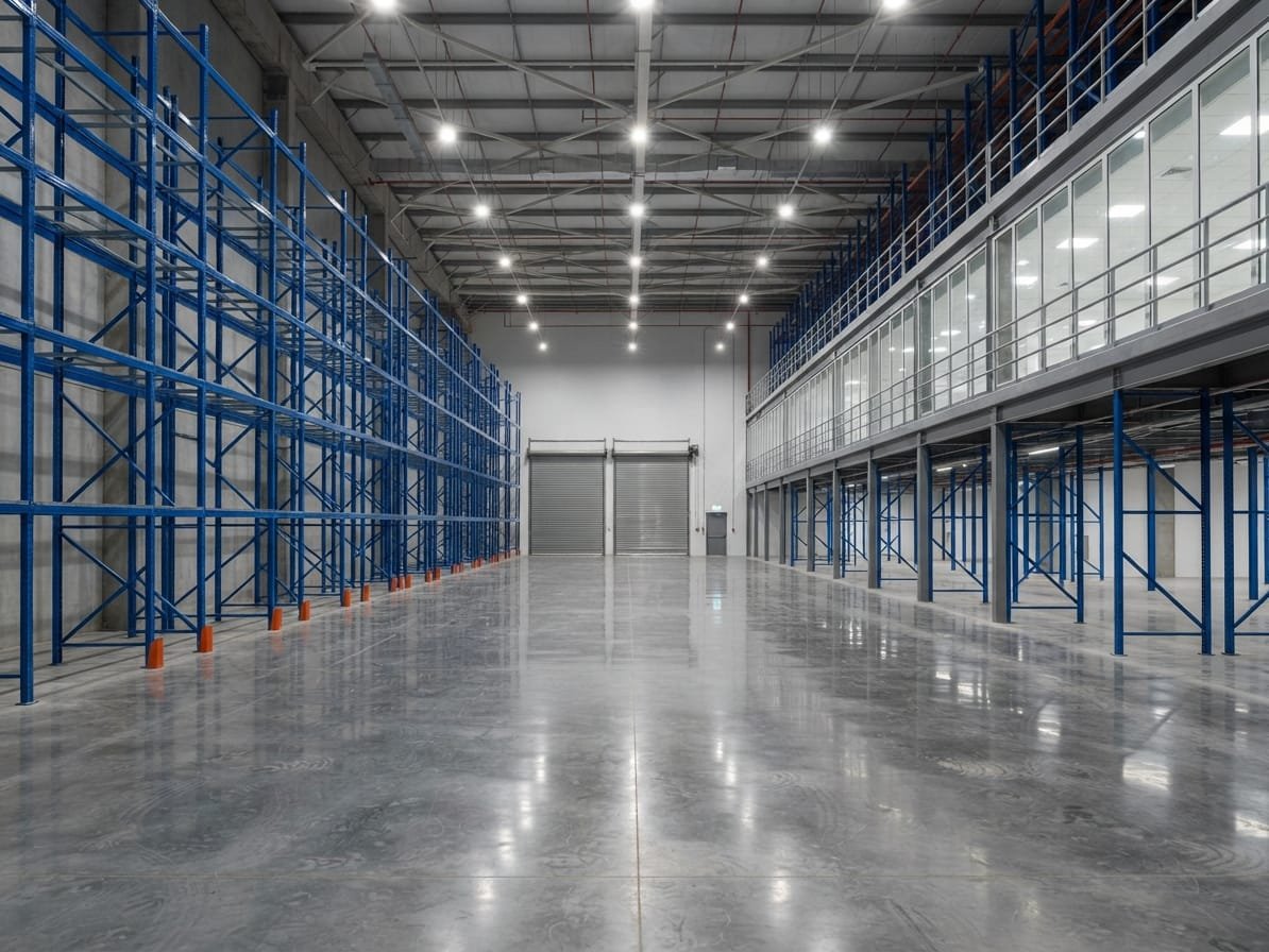 Fitted-out warehouse and distribution facility in Al Quoz, Dubai
